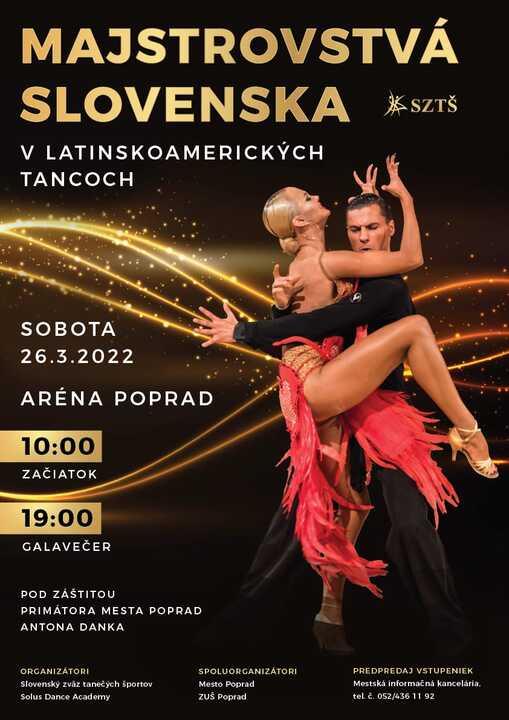 Majstrovstvá Slovenska v latinskoamerických tancoch 2022