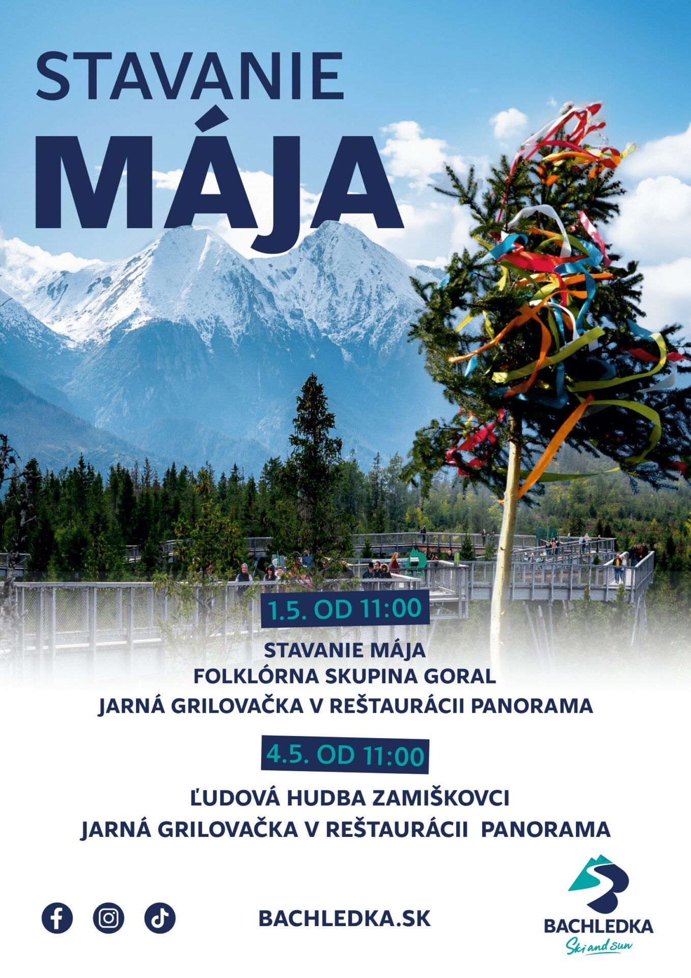 Stavanie Mája v Bachledke!
