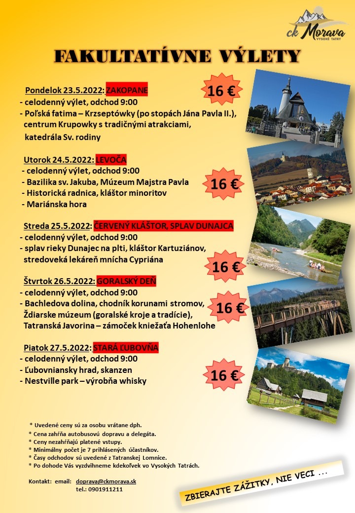 Výlety s CK Morava – GORALSKÝ DEŇ