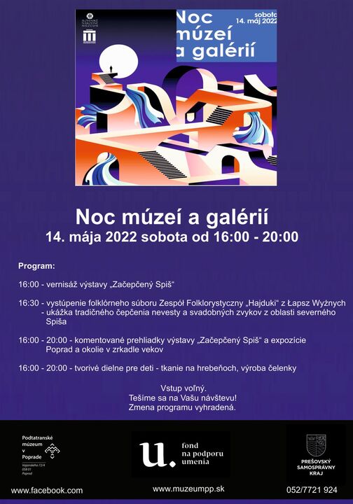 Noc múzeí a galérií 2022 v Podtatranskom múzeu v Poprade