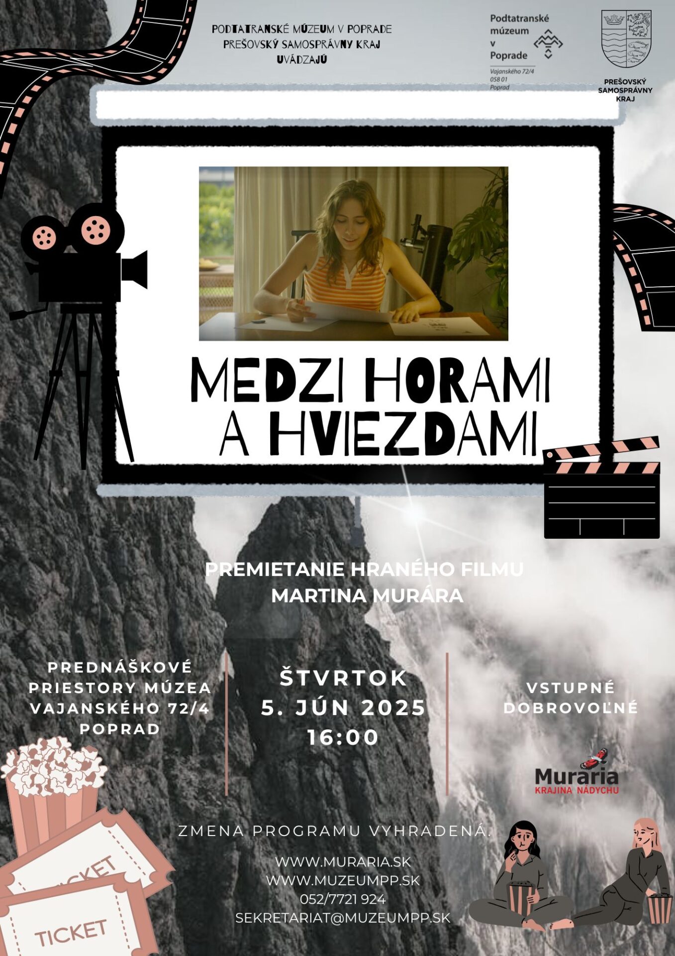 Premietanie spojené s besedou „Medzi horami a hviezdami“