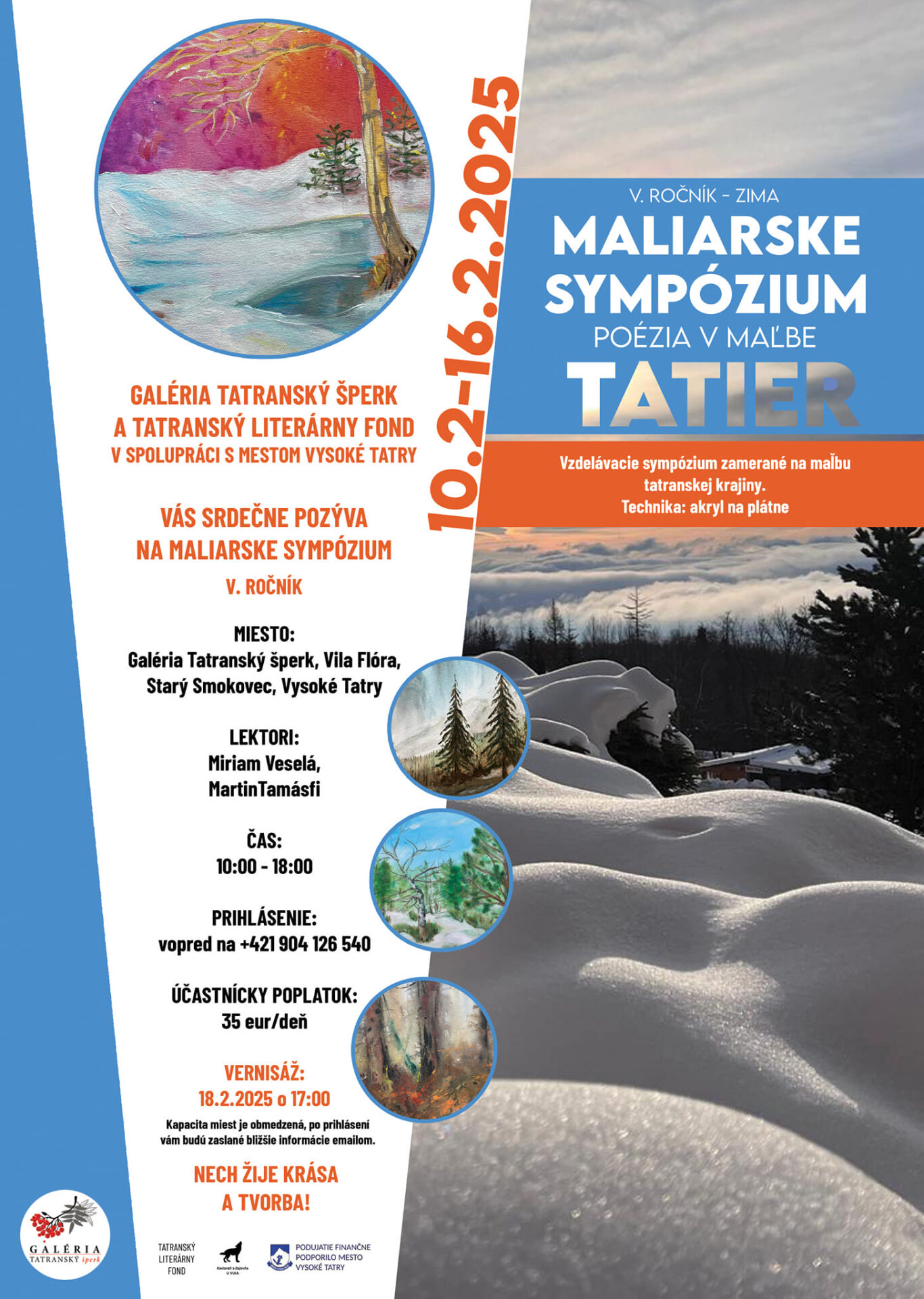MALIARSKE SYMPÓZIUM – POÉZIA V MAĽBE TATIER – V. ROČNÍK – ZIMA
