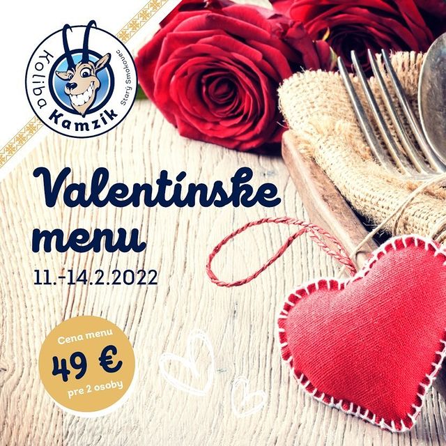 Valentínske menu v Kolibe Kamzík