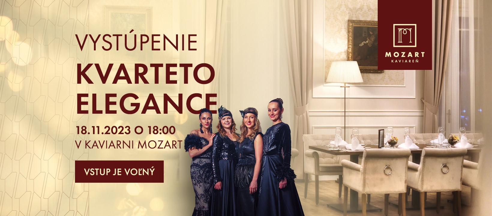 Hudobné vystúpenie Kvarteto Elegance