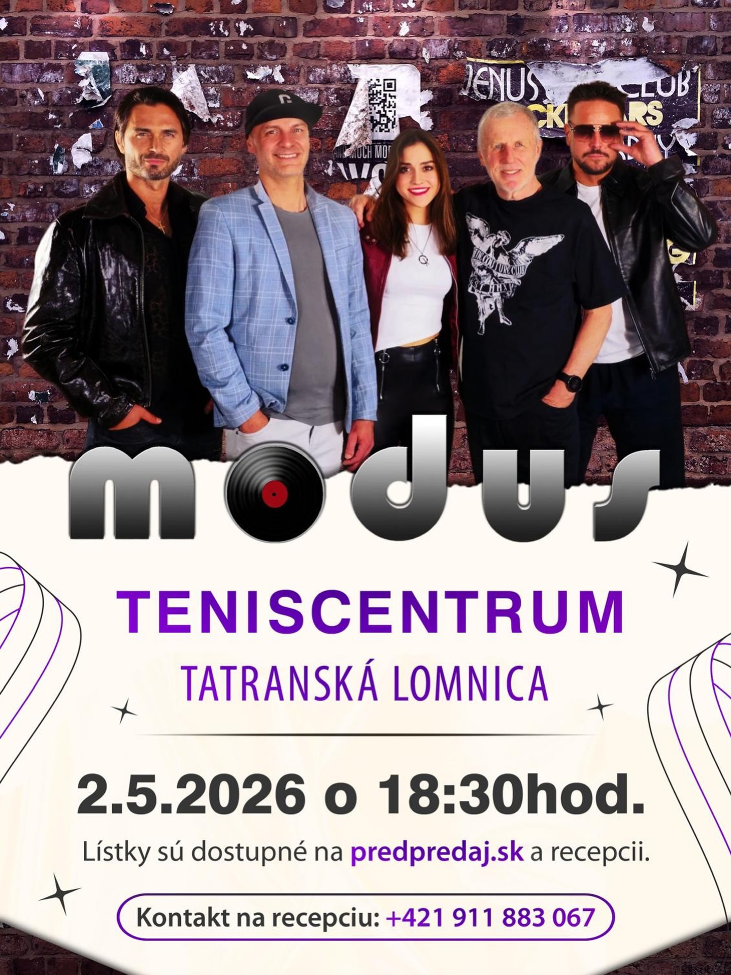 Koncert Modus – ZRUŠENÝ – nový termín čoskoro