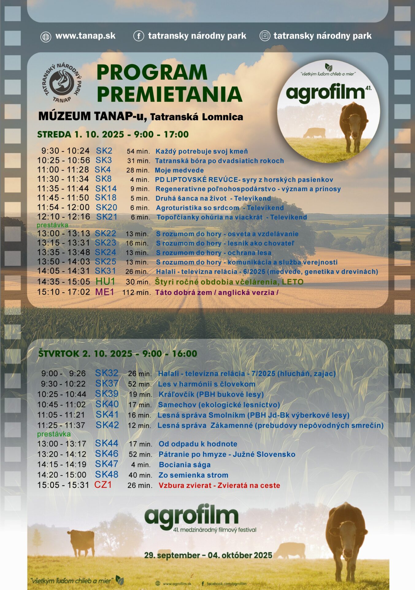 Agrofilm v Múzeu TANAP-u