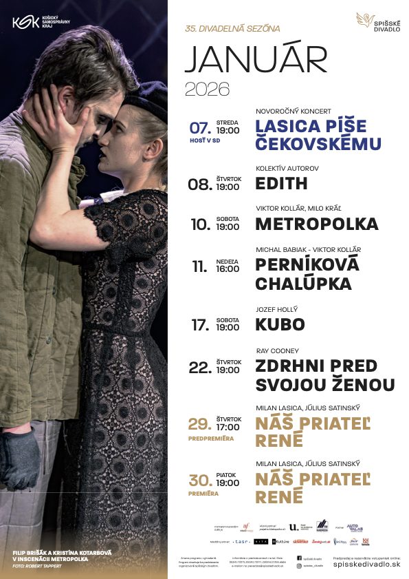 Január 2026 v Spišskom divadle