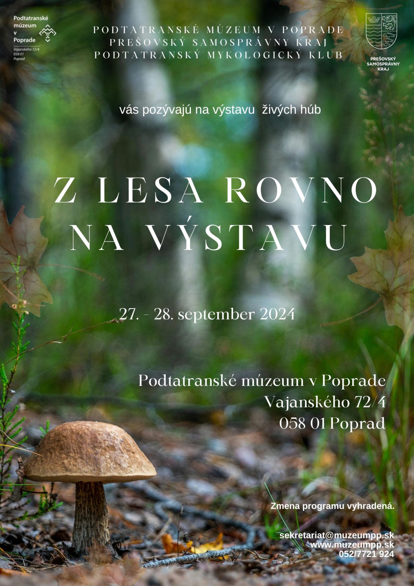 Z lesa rovno na výstavu