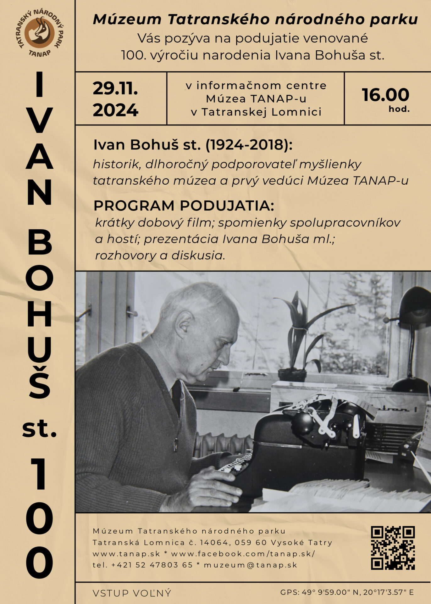 100. výročia narodenia Ivana Bohuša st.