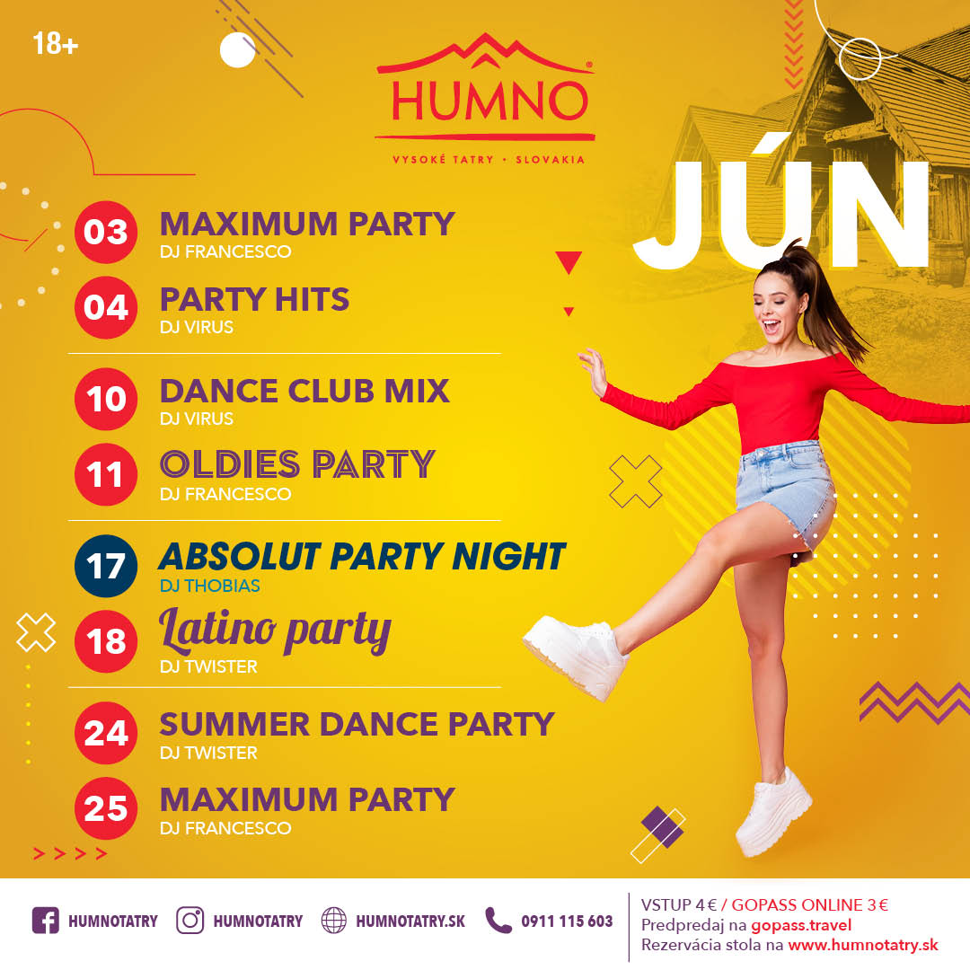 Party hits v Humno Tatry