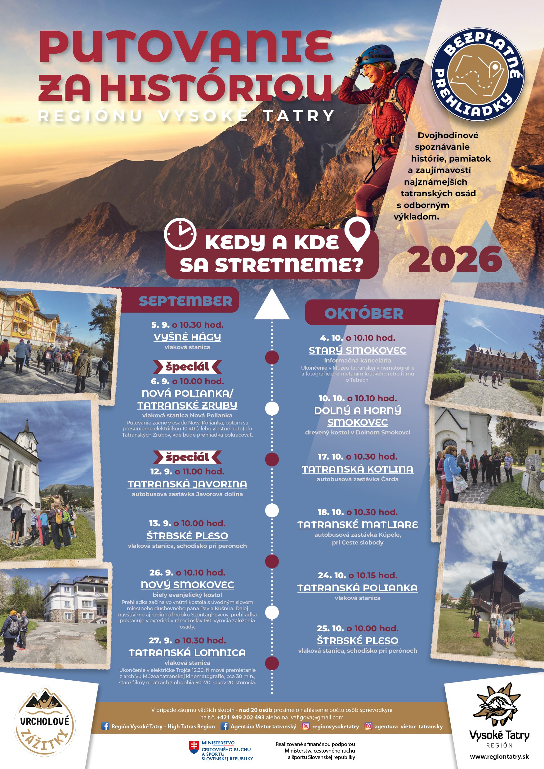 PUTOVANIE ZA HISTÓRIOU REGIÓNU VYSOKÉ TATRY – TATRANSKÁ LOMNICA