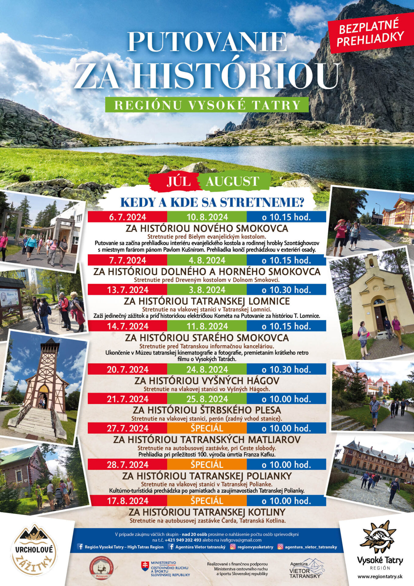 PUTOVANIE ZA HISTÓRIOU REGIÓNU VYSOKÉ TATRY – ŠPECIÁL – TATRANSKÁ KOTLINA