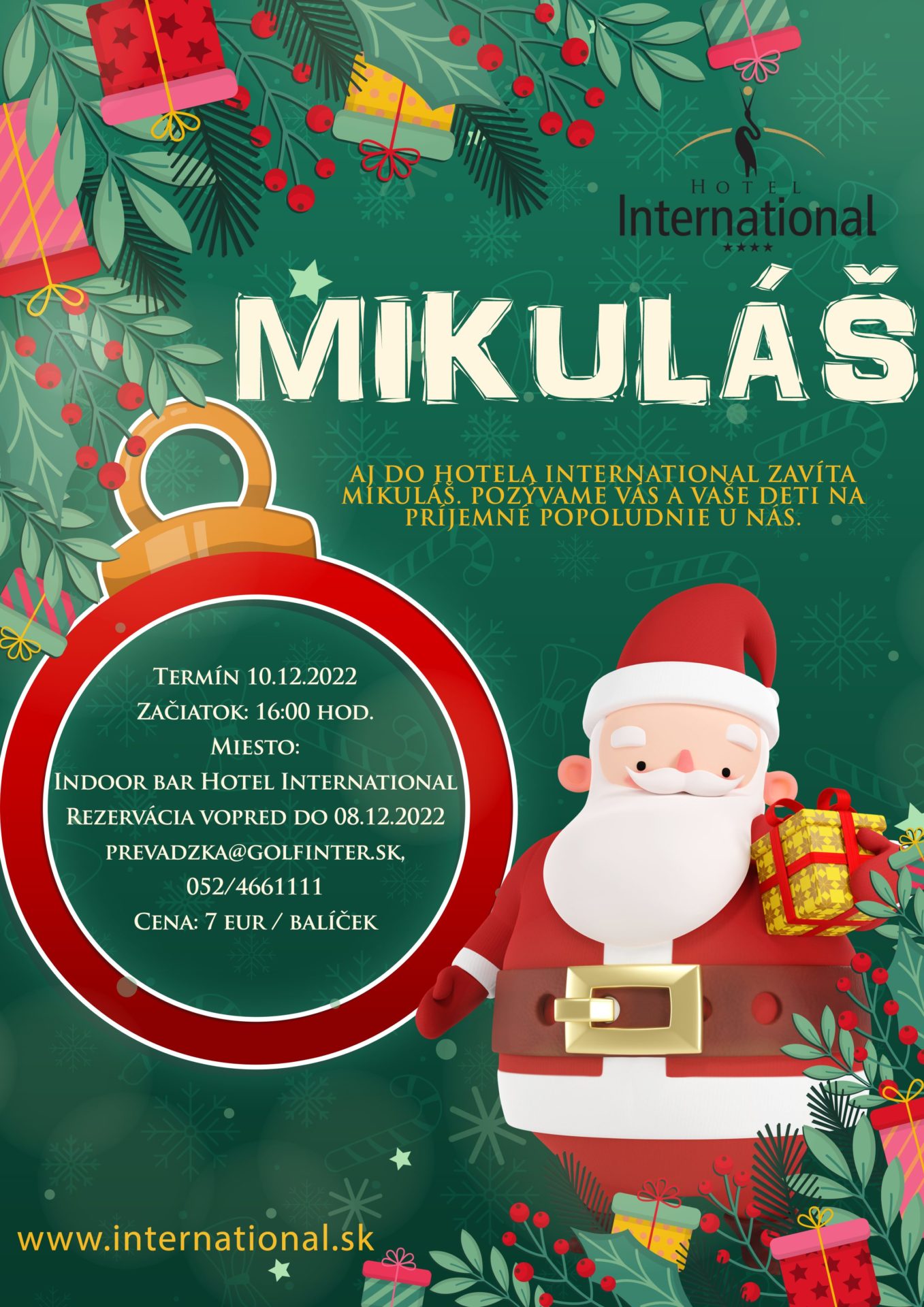 Mikuláš v Hoteli International