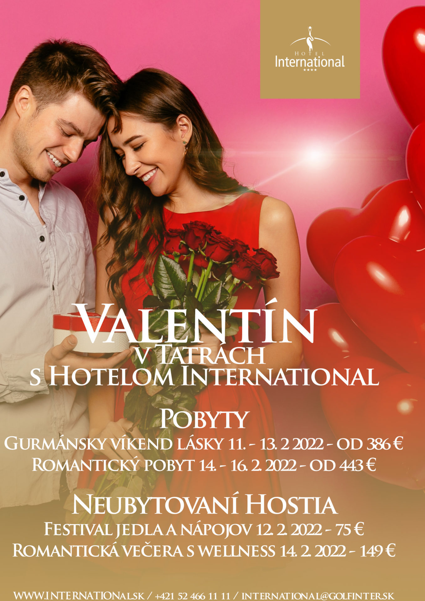 Valentín v Tatrách v Hoteli International